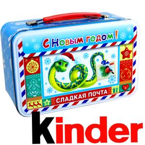 Сладкий подарок на Новый Год в картонной упаковке весом 430 грамм по цене 2136 руб в Ханты-Мансийске