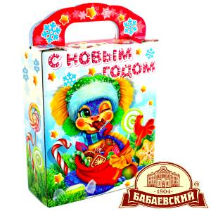 Детский подарок на Новый Год в мешочке весом 800 грамм по цене 1261 руб в Ханты-Мансийске